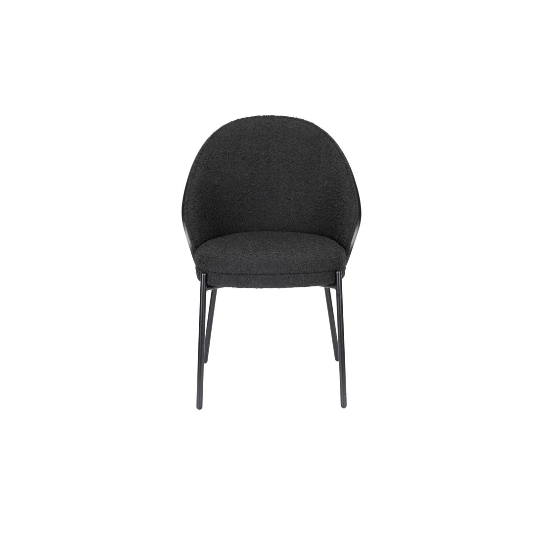 Dutchbone Chair Rodin Bouclé Black - KwaliteitWonen.nl