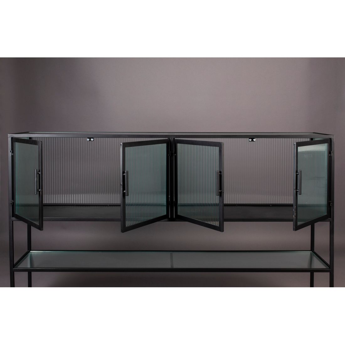 Dutchbone Dressoir Boli Hoog Zwart - KwaliteitWonen.nl