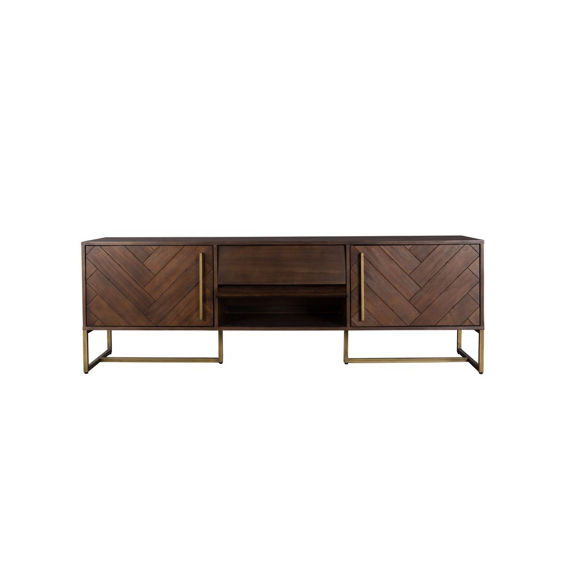 Dutchbone Dressoir Class Laag Walnoot - KwaliteitWonen.nl