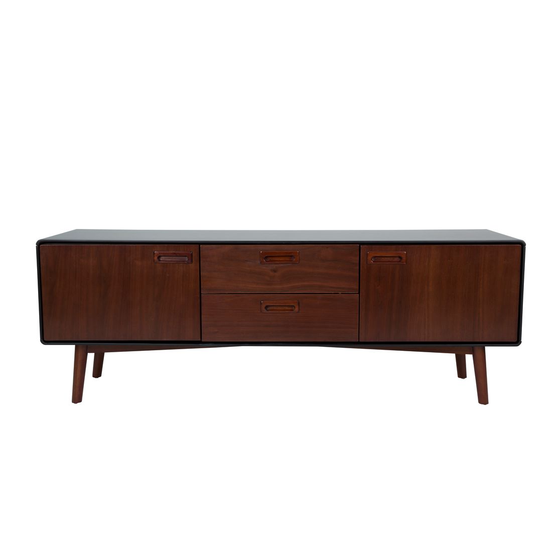 Dutchbone Dressoir Juju Laag Walnoothout - KwaliteitWonen.nl