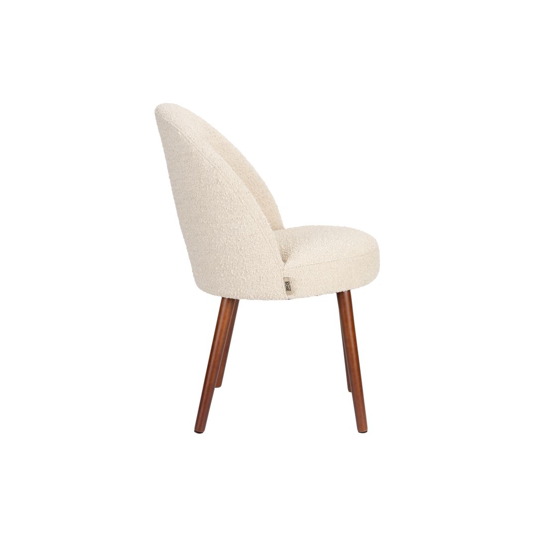Dutchbone Eetkamerstoel Barbara Boucle Beige - KwaliteitWonen.nl