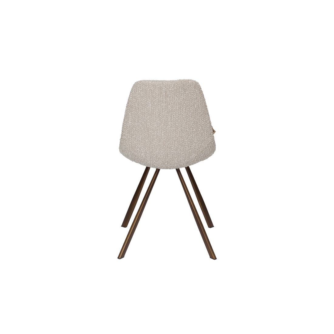 Dutchbone Eetkamerstoel Franky Bouclé Beige - KwaliteitWonen.nl
