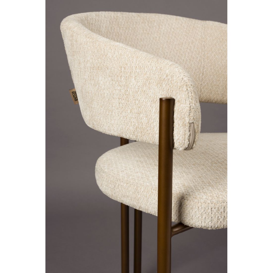 Dutchbone Eetkamerstoel Naida Beige - KwaliteitWonen.nl