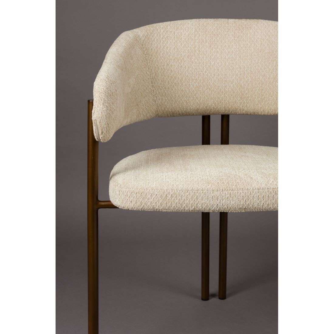 Dutchbone Eetkamerstoel Naida Beige - KwaliteitWonen.nl