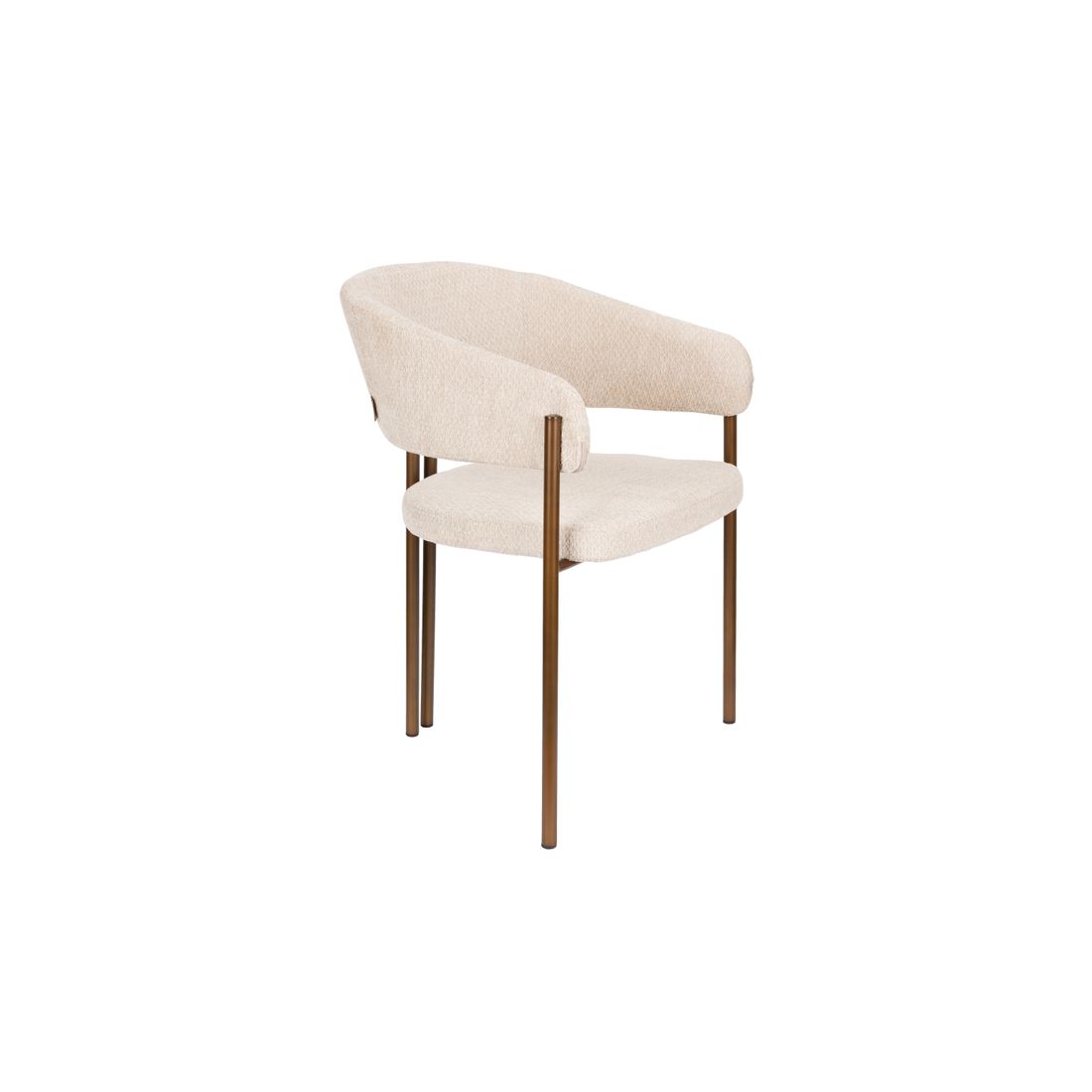 Dutchbone Eetkamerstoel Naida Beige - KwaliteitWonen.nl