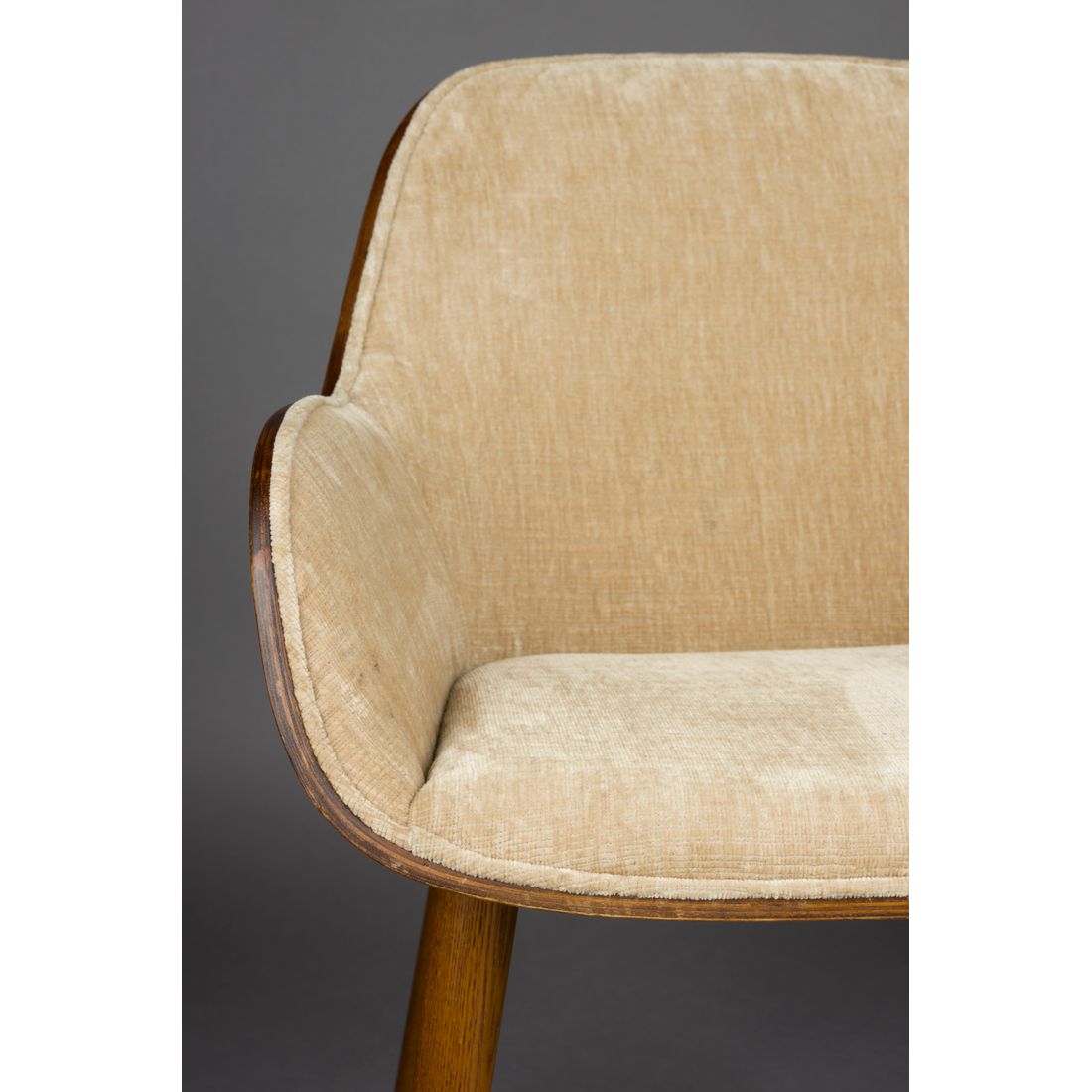 Dutchbone Eetkamerstoel Taylor Beige - KwaliteitWonen.nl