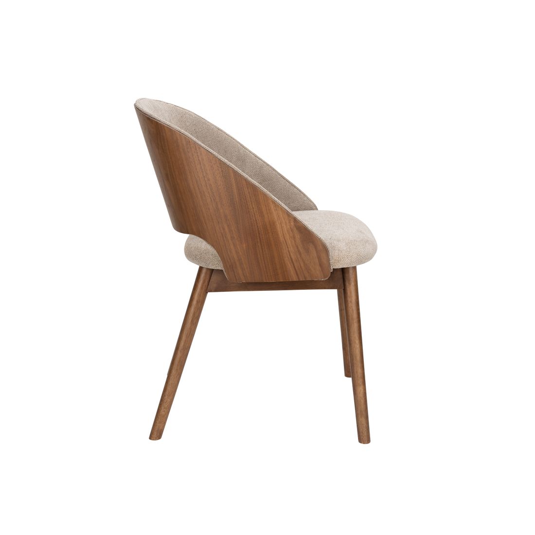 Dutchbone Eetkamerstoel Velore Beige - KwaliteitWonen.nl