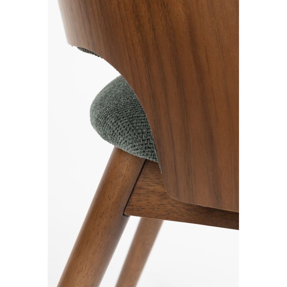 Dutchbone Eetkamerstoel Velore Groen - KwaliteitWonen.nl