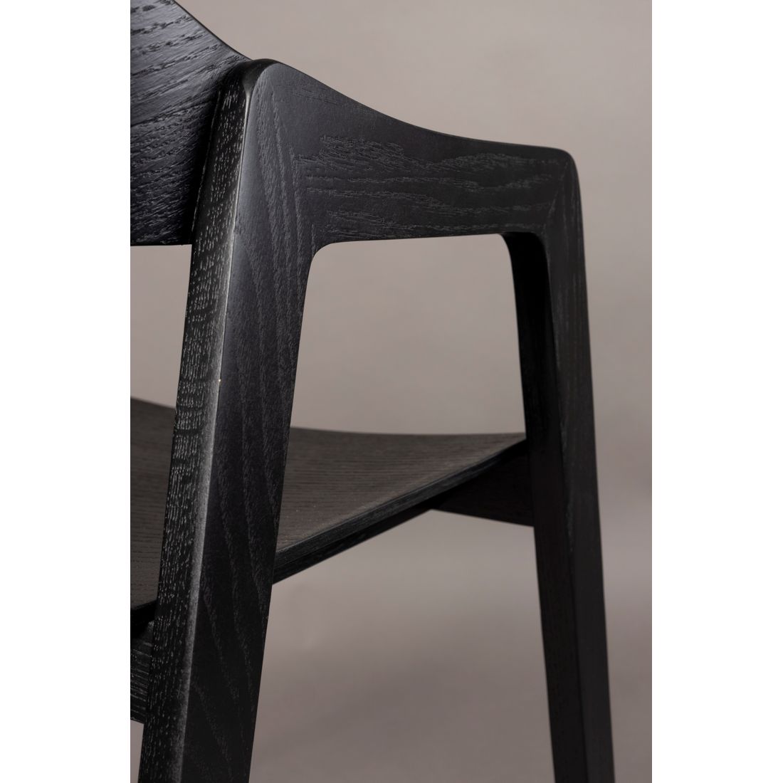 Dutchbone Eetkamerstoel Westlake Zwart - KwaliteitWonen.nl
