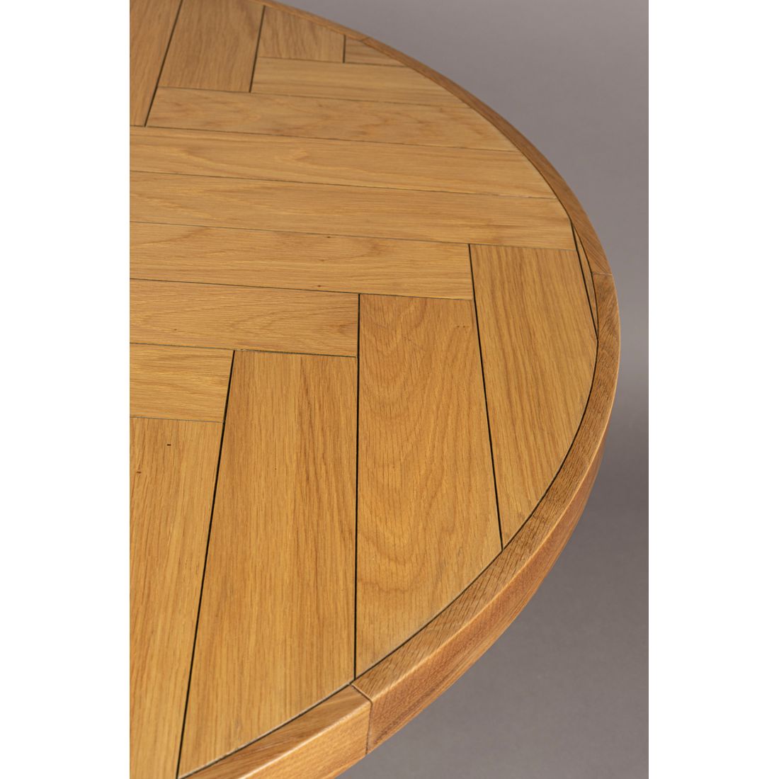 Dutchbone Eettafel Class Rond 120cm Eiken - KwaliteitWonen.nl