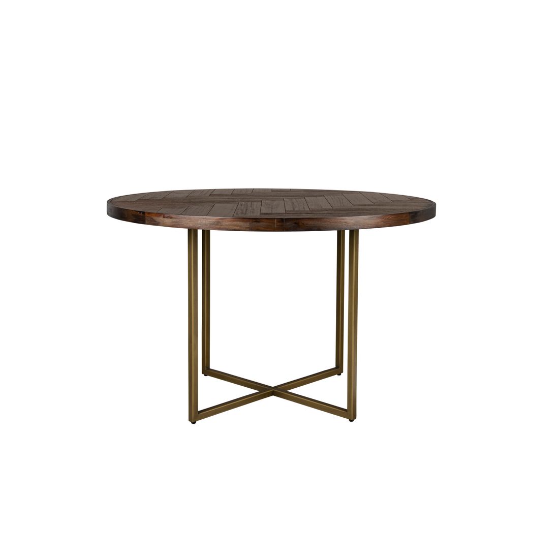 Dutchbone Eettafel Class Rond 120cm Walnoot - KwaliteitWonen.nl