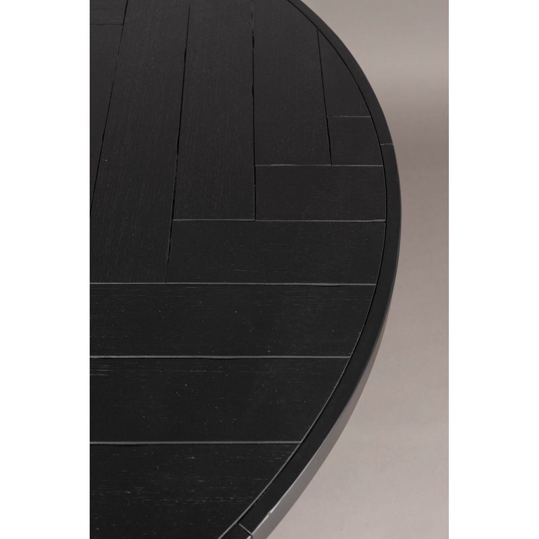 Dutchbone Eettafel Class Rond 120cm Zwart - KwaliteitWonen.nl