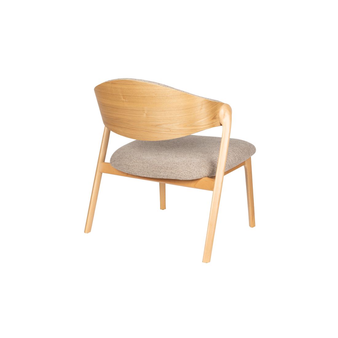 Dutchbone Fauteuil Babington Beige Eiken - KwaliteitWonen.nl