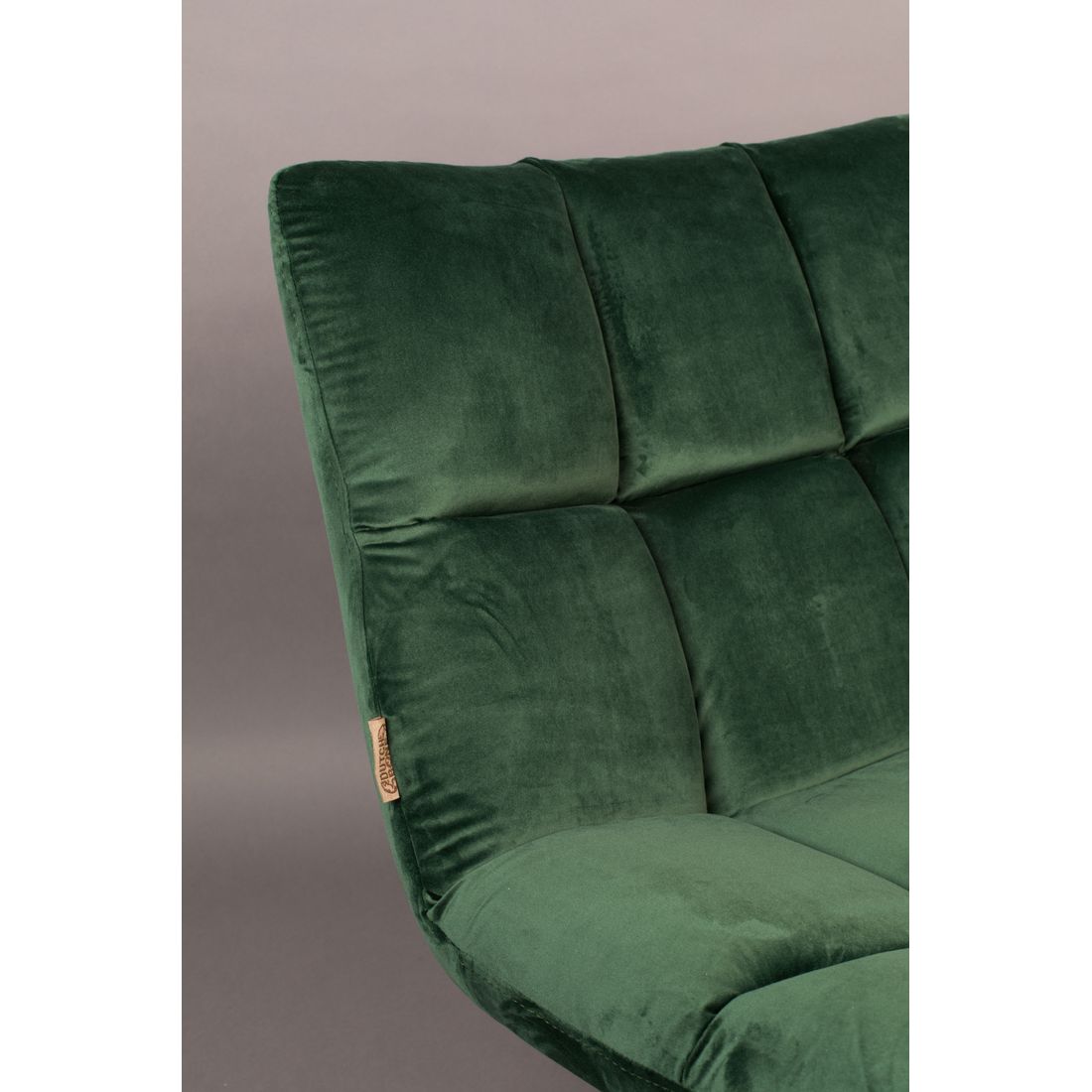 Dutchbone Fauteuil Bar Velvet Groen - KwaliteitWonen.nl