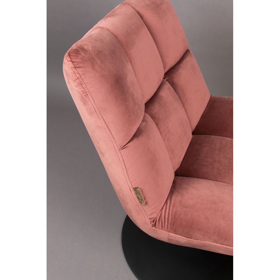 Dutchbone Fauteuil Bar Velvet Oud Roze - KwaliteitWonen.nl