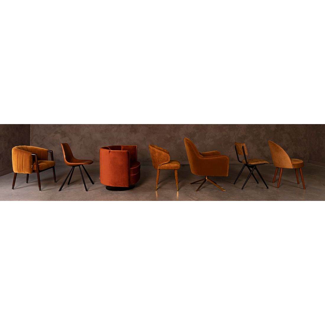 Dutchbone Fauteuil Flower Oranje - KwaliteitWonen.nl