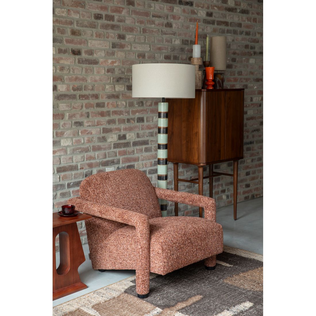 Dutchbone Fauteuil Kent bordeauxrood - KwaliteitWonen.nl