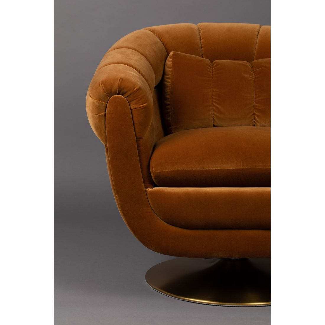 Dutchbone Fauteuil Member Bruin Oranje - KwaliteitWonen.nl
