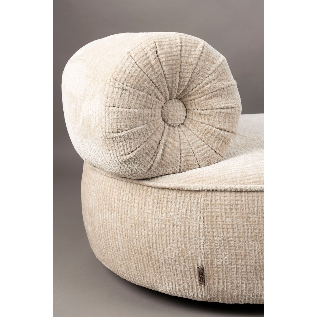 Dutchbone Fauteuil Tilbury Naturel Beige - KwaliteitWonen.nl