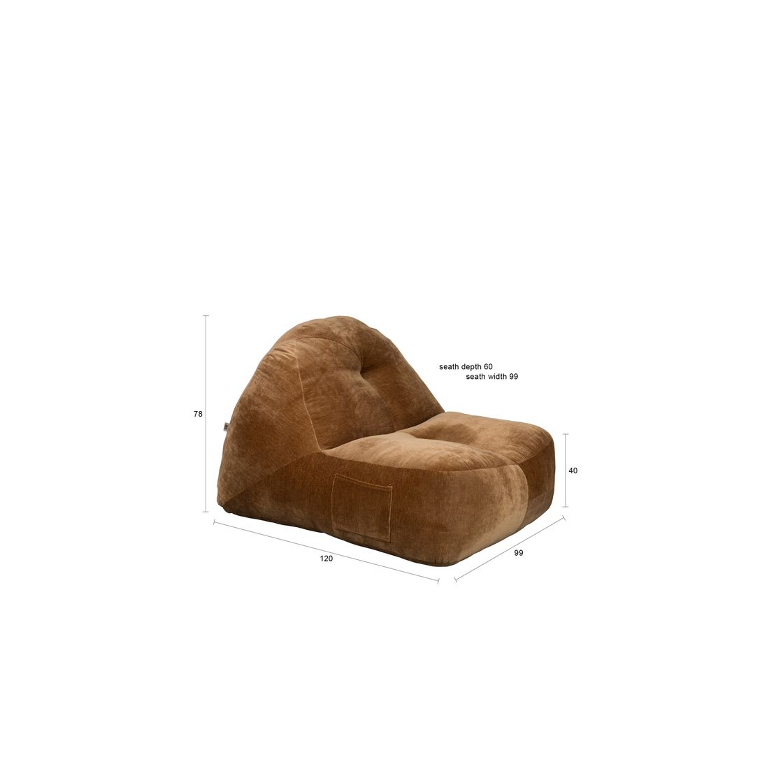 Dutchbone Fauteuil Tombag - KwaliteitWonen.nl
