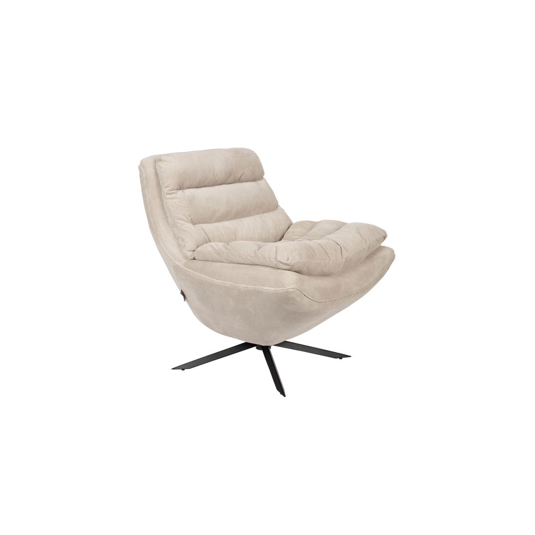 Dutchbone Fauteuil Vince Beige - KwaliteitWonen.nl