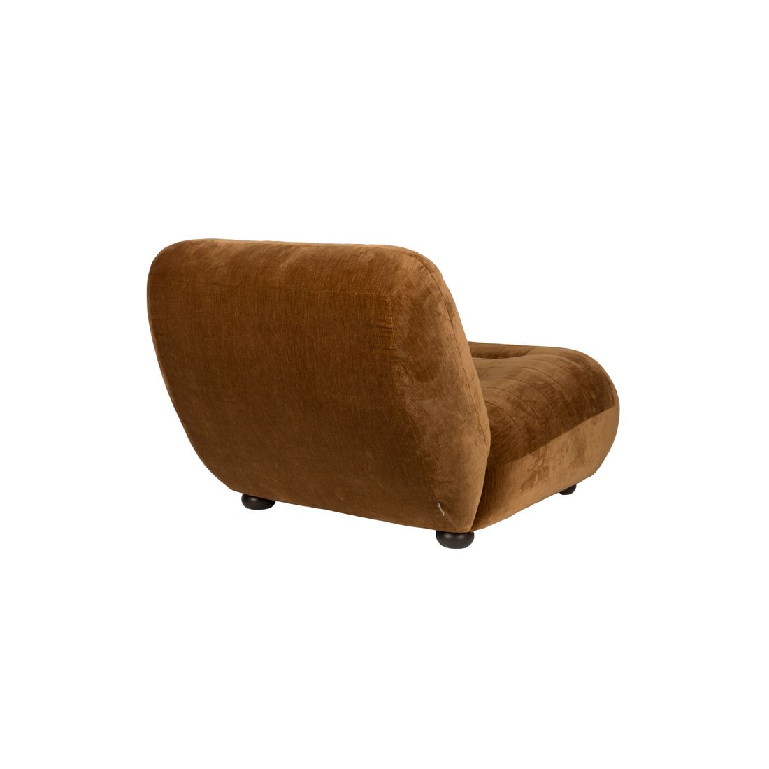 Dutchbone Fauteuil Wyatt Velours Cognac - KwaliteitWonen.nl