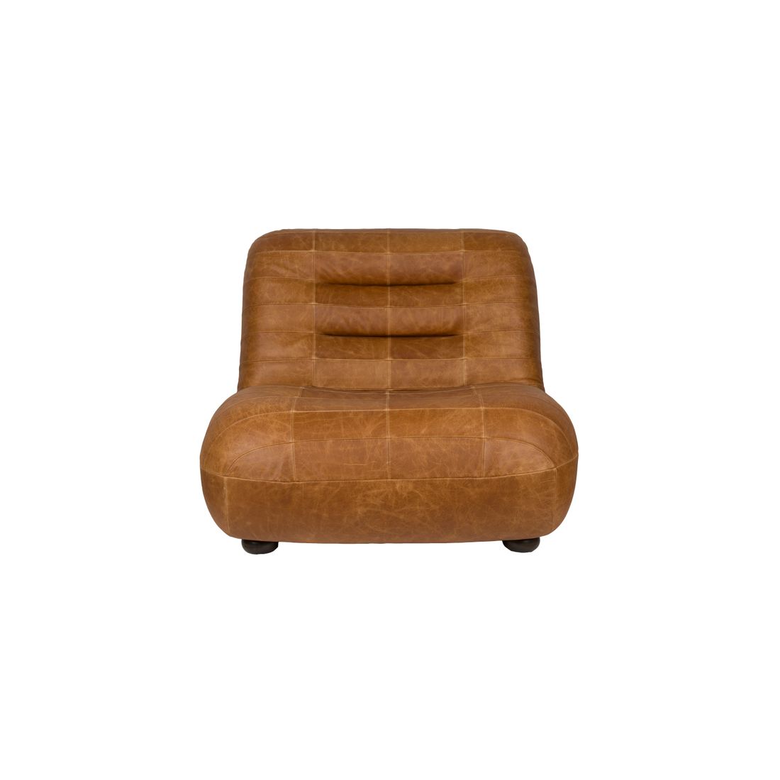 Dutchbone Fauteuil Wyatt Wax Leer Cognac - KwaliteitWonen.nl