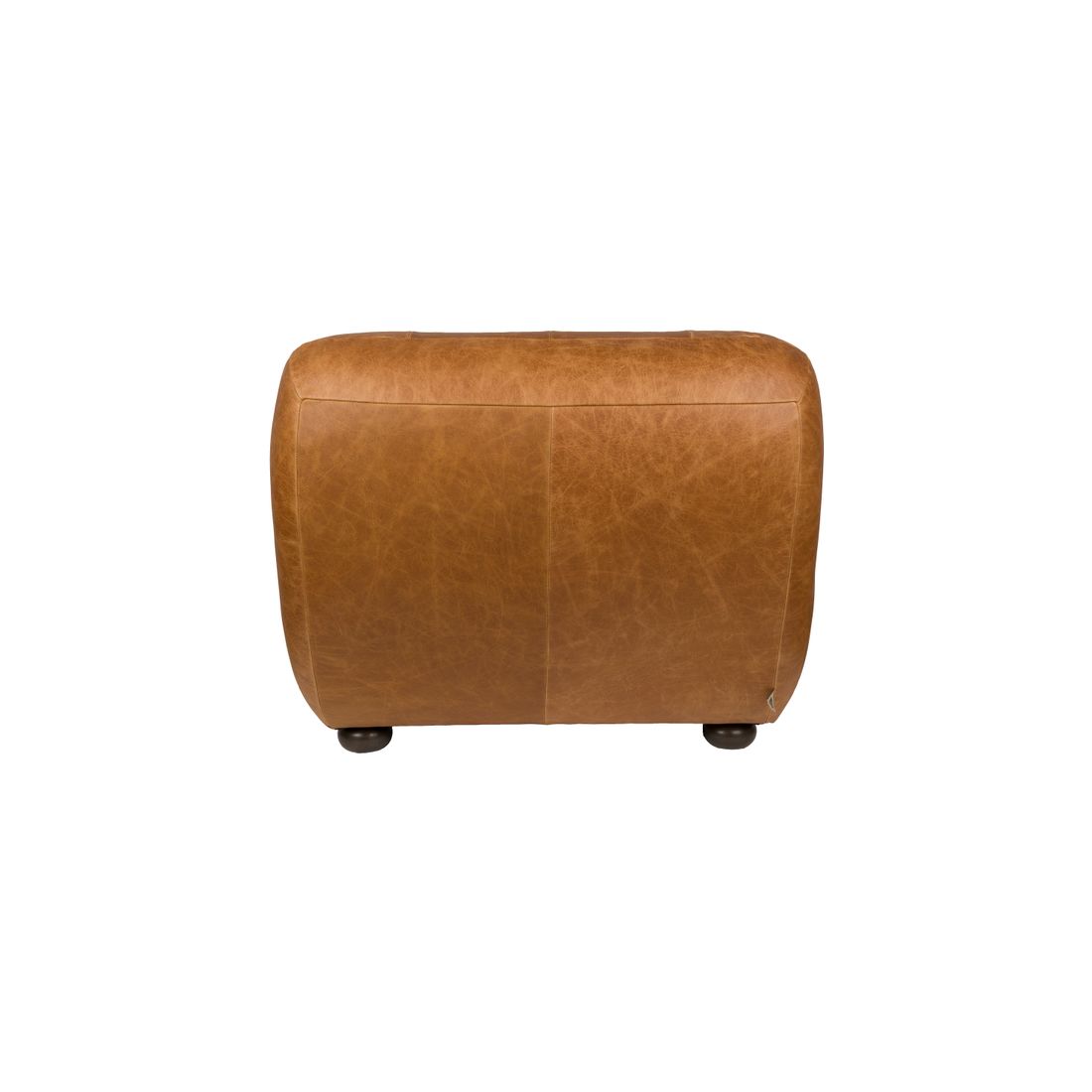 Dutchbone Fauteuil Wyatt Wax Leer Cognac - KwaliteitWonen.nl