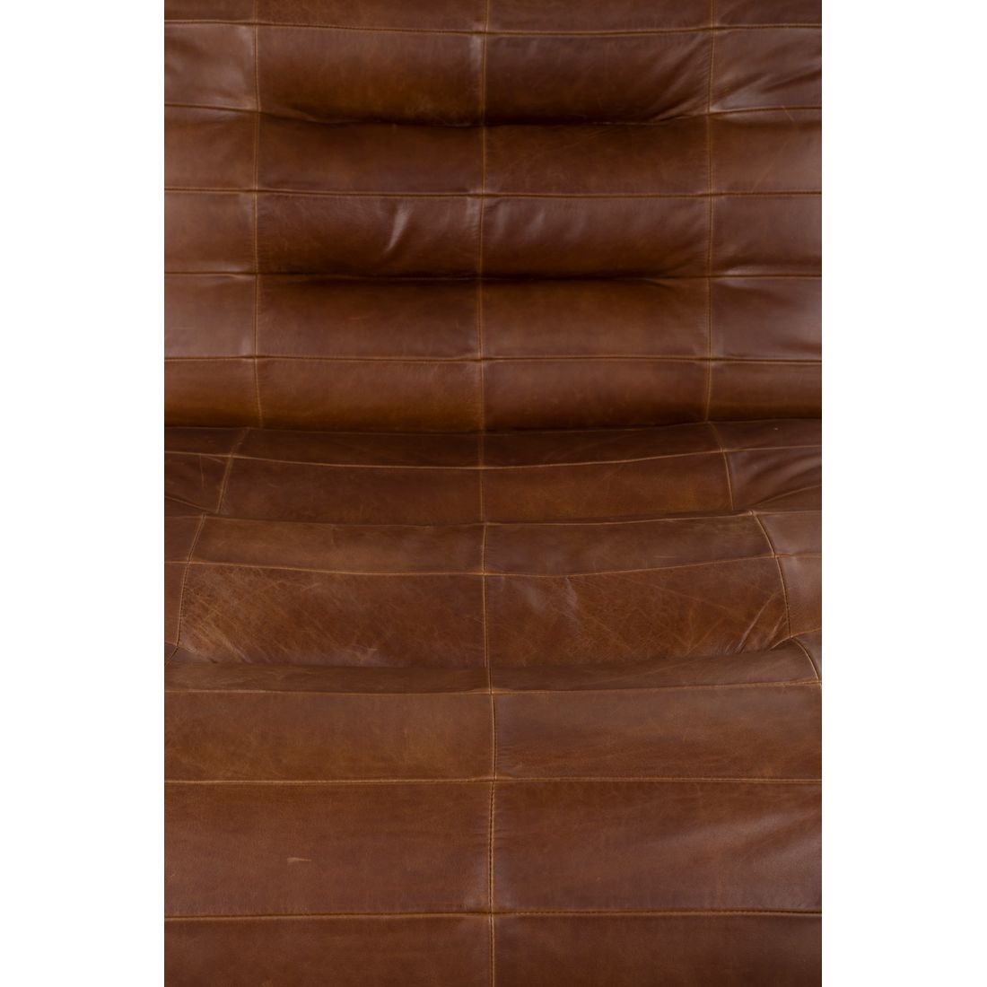 Dutchbone Fauteuil Wyatt Wax Leer Donkerbruin - KwaliteitWonen.nl
