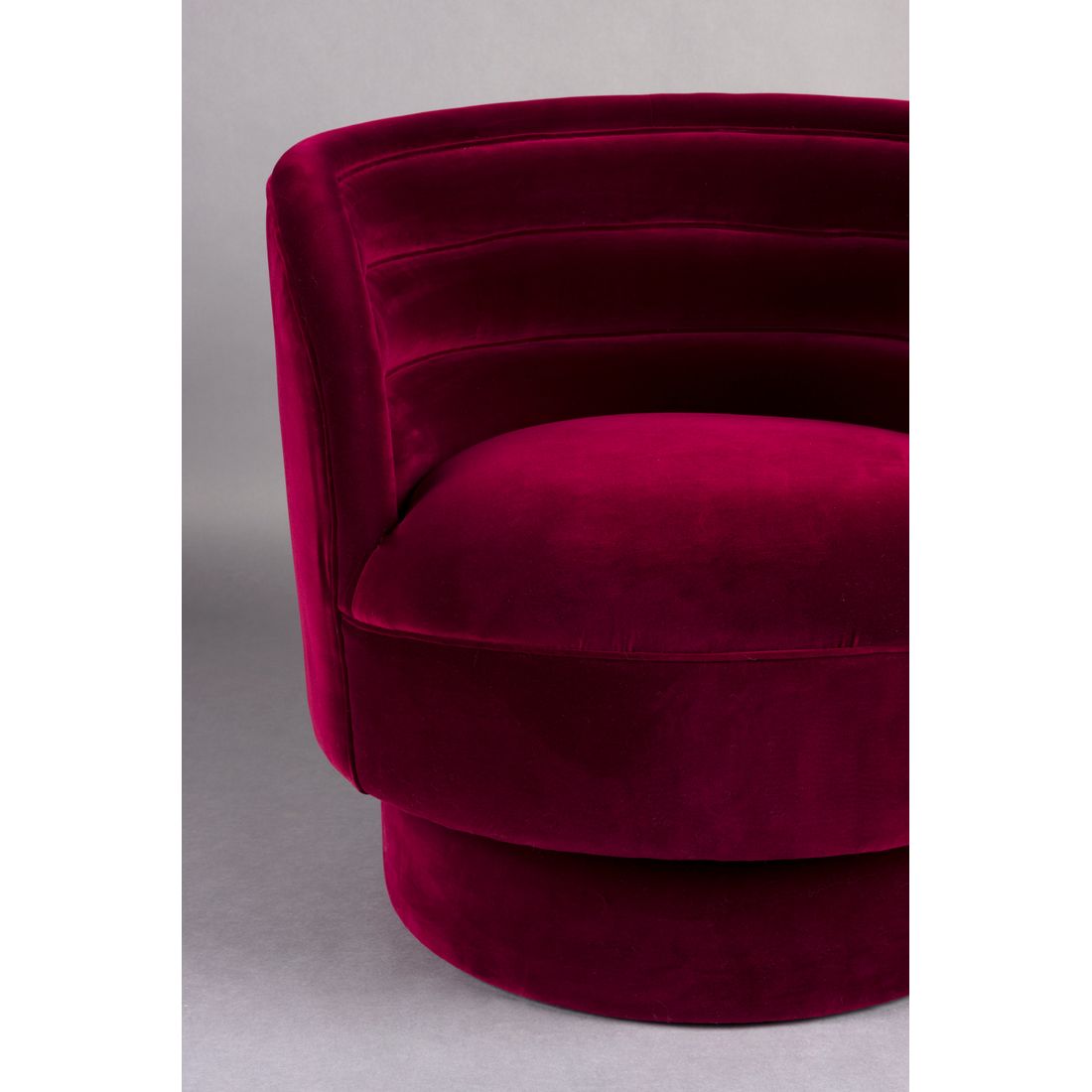 Dutchbone Fauteuille Dorothy Velvet Rood - KwaliteitWonen.nl