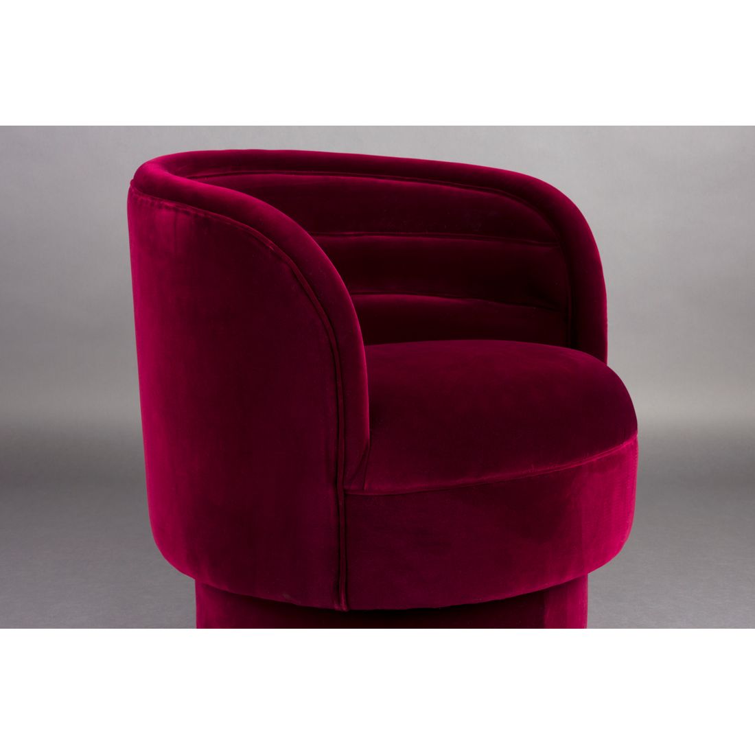 Dutchbone Fauteuille Dorothy Velvet Rood - KwaliteitWonen.nl