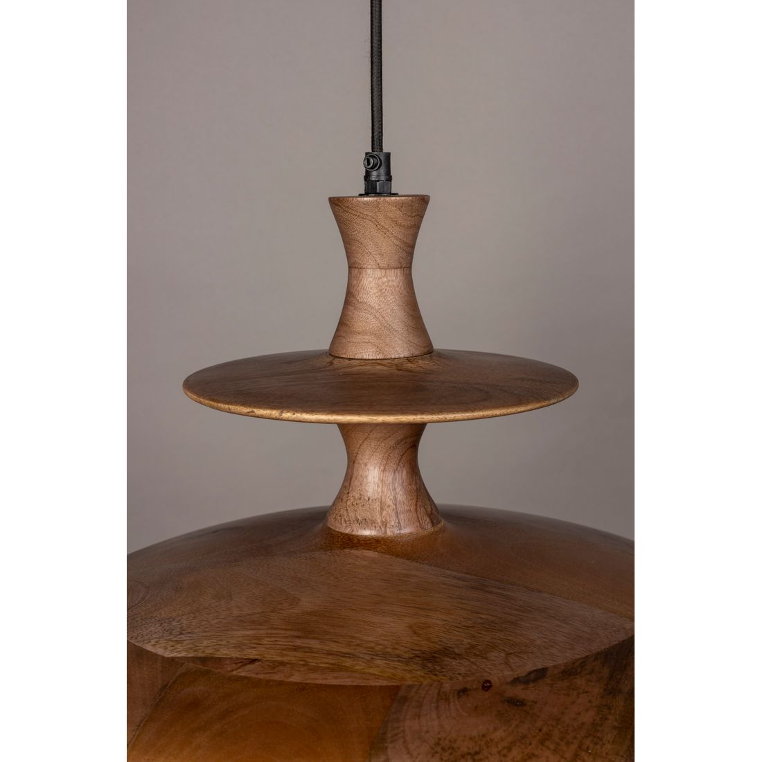 Dutchbone Hanglamp Cath L Walnoot - KwaliteitWonen.nl