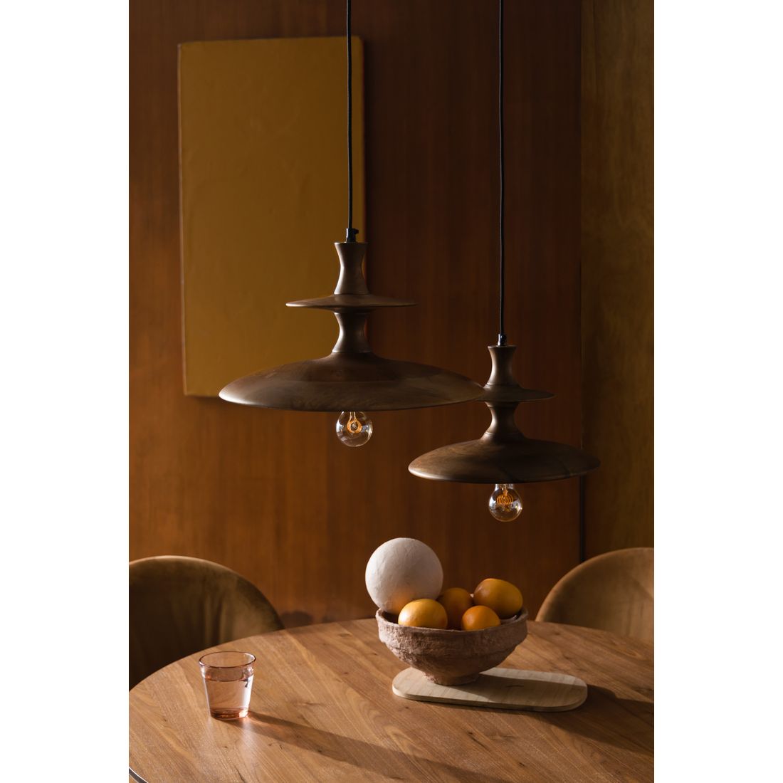 Dutchbone Hanglamp Cath S Walnoot - KwaliteitWonen.nl