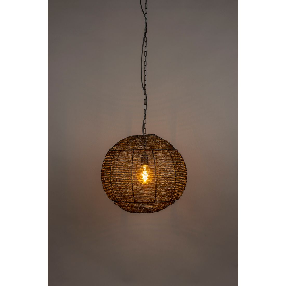 Dutchbone Hanglamp Meezan Zwart M - KwaliteitWonen.nl