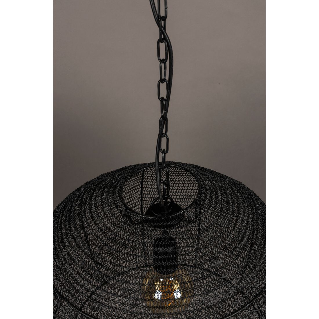 Dutchbone Hanglamp Meezan Zwart M - KwaliteitWonen.nl