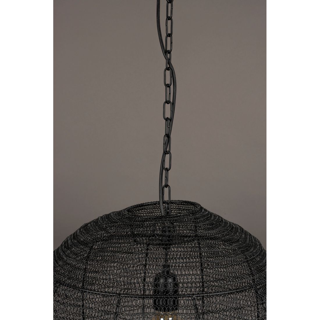 Dutchbone Hanglamp Meezan Zwart M - KwaliteitWonen.nl