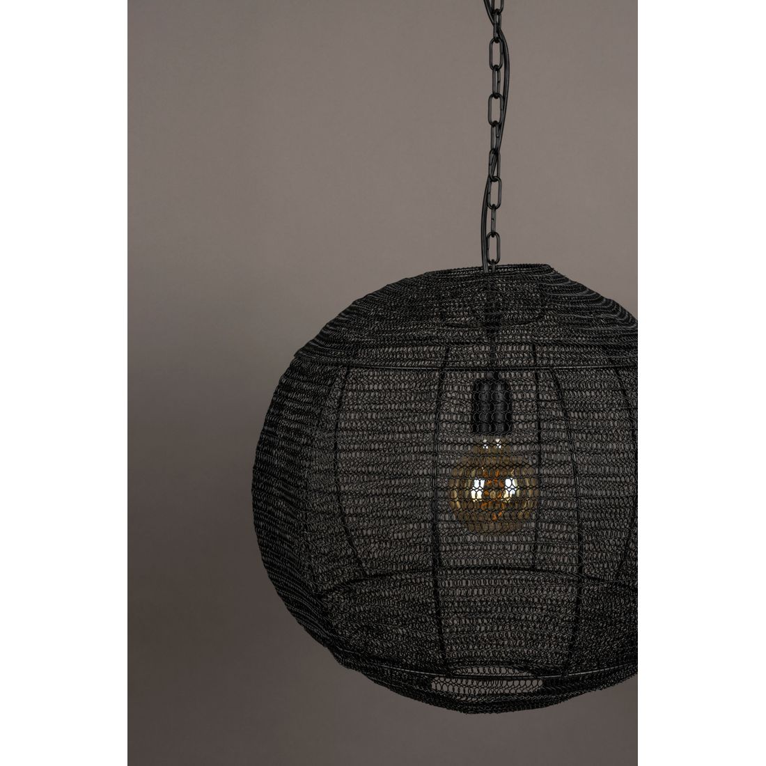 Dutchbone Hanglamp Meezan Zwart M - KwaliteitWonen.nl