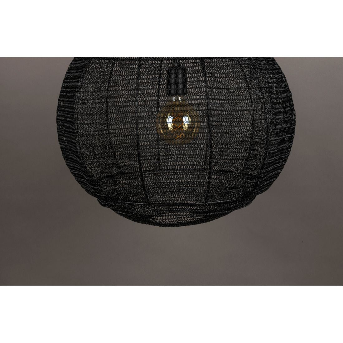 Dutchbone Hanglamp Meezan Zwart M - KwaliteitWonen.nl