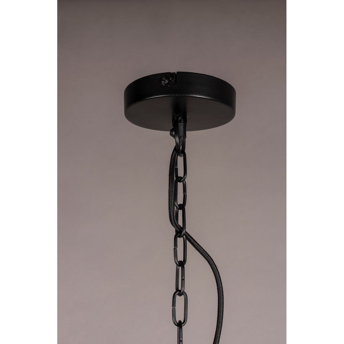 Dutchbone Hanglamp Meezan Zwart XL - KwaliteitWonen.nl