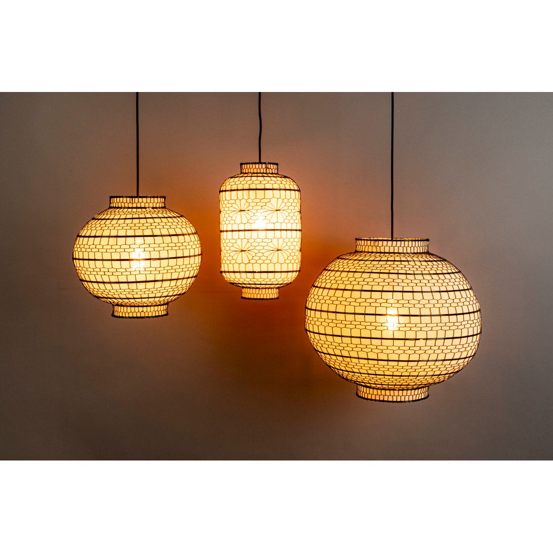 Dutchbone Hanglamp Ming Rond ø 50cm - KwaliteitWonen.nl