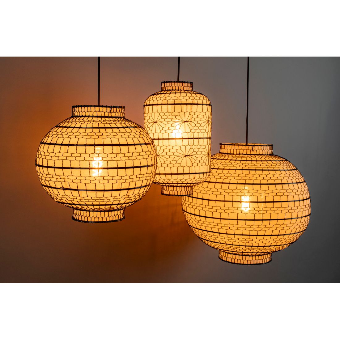 Dutchbone Hanglamp Ming Rond ø 50cm - KwaliteitWonen.nl