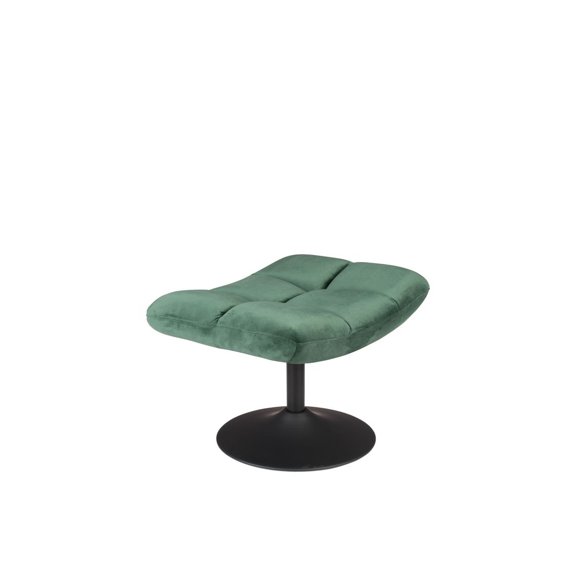 Dutchbone Hocker Bar Fluweel Groen - KwaliteitWonen.nl