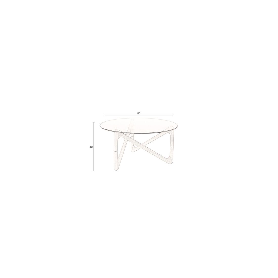 Dutchbone Salontafel Naia Naturel - KwaliteitWonen.nl
