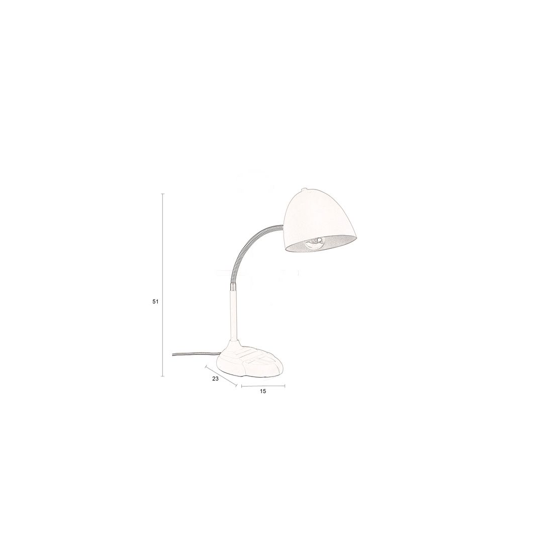 Dutchbone Tafellamp Janna Beige - KwaliteitWonen.nl