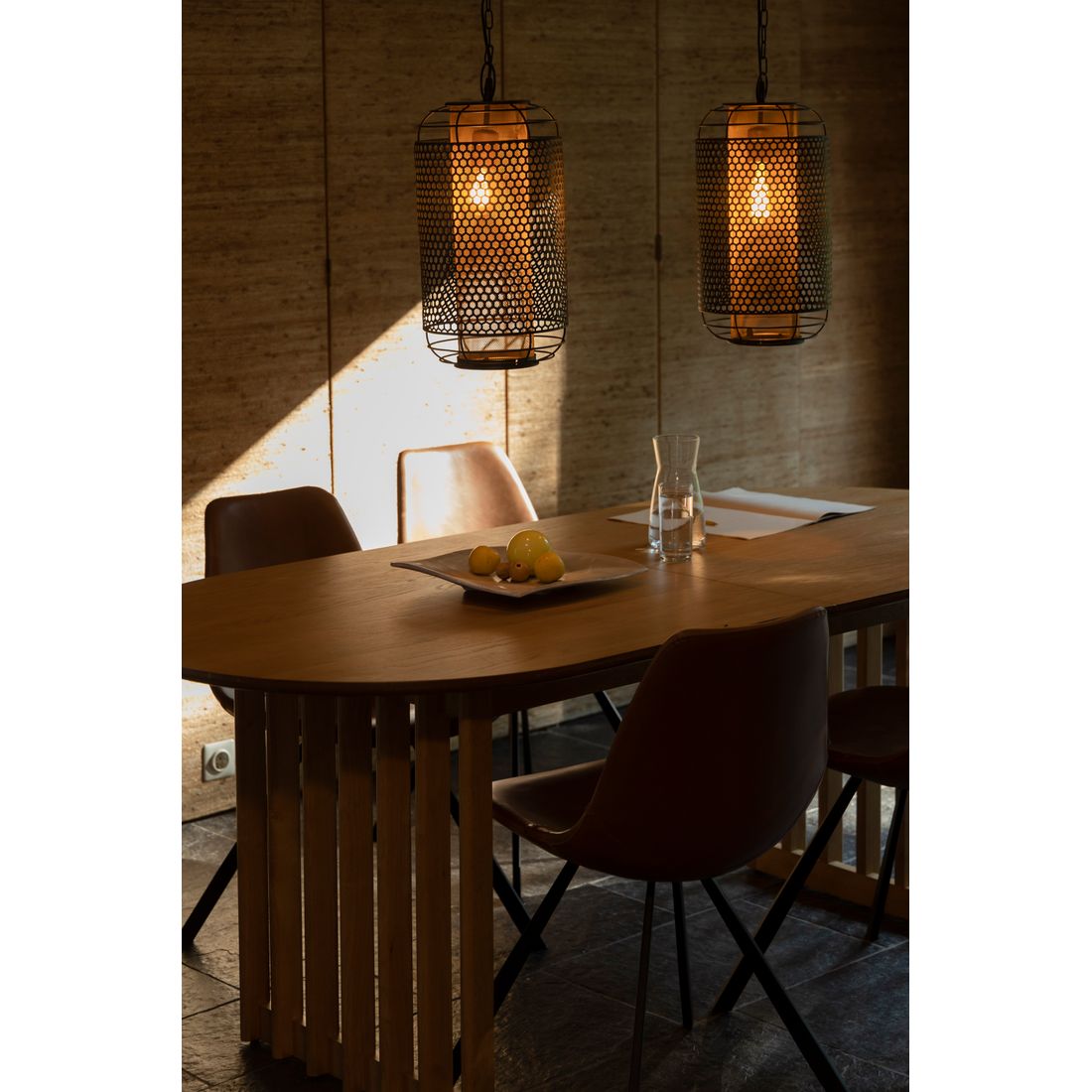 Dutchbone Verstelbare Eettafel Barlet 200/240x90cm Eiken - KwaliteitWonen.nl