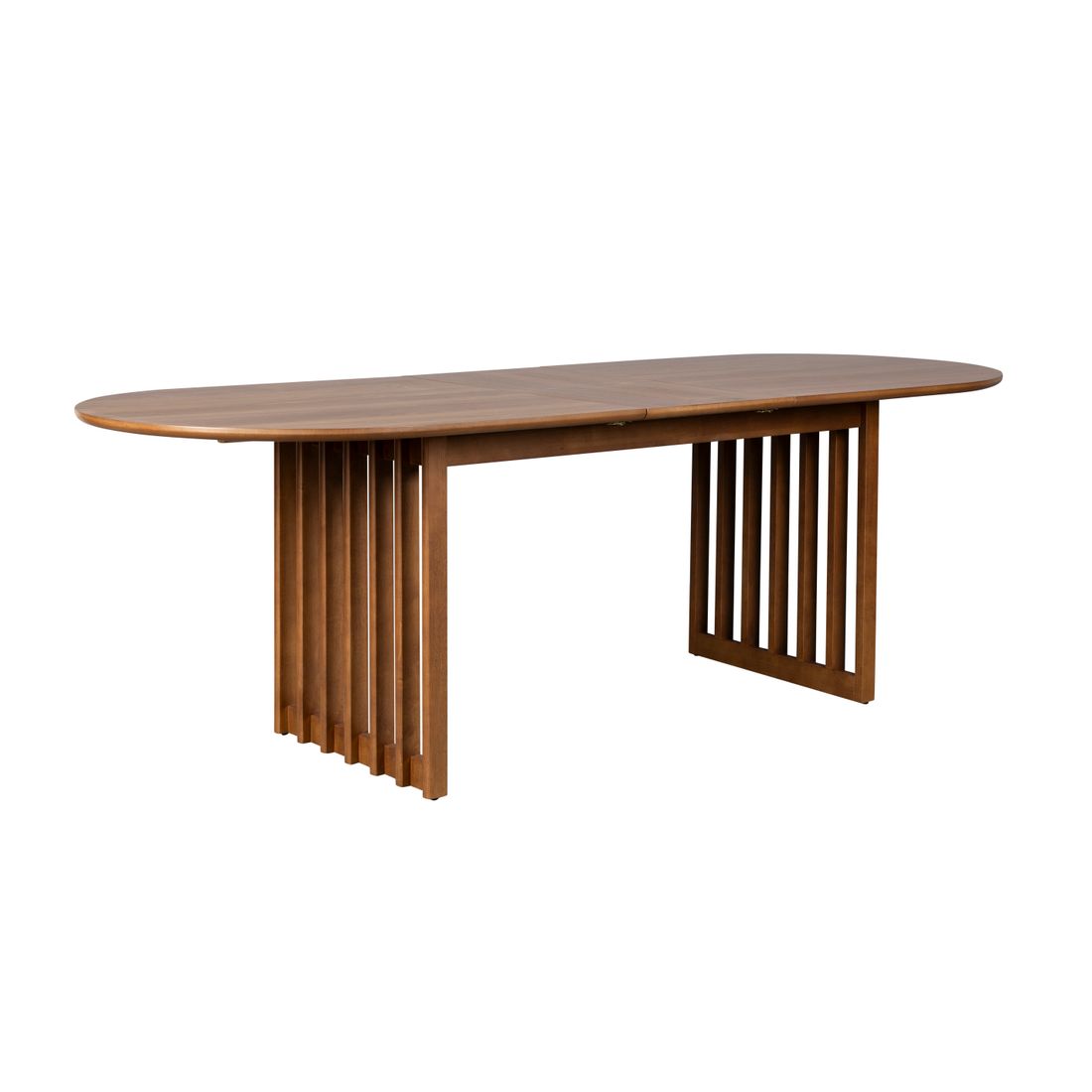 Dutchbone Verstelbare Eettafel Barlet 200/240x90cm Walnoot - KwaliteitWonen.nl