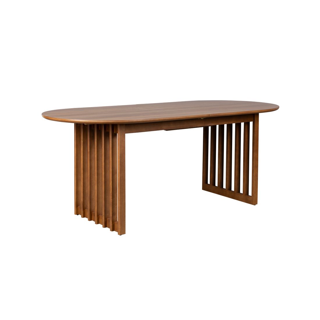 Dutchbone Verstelbare Eettafel Barlet 200/240x90cm Walnoot - KwaliteitWonen.nl