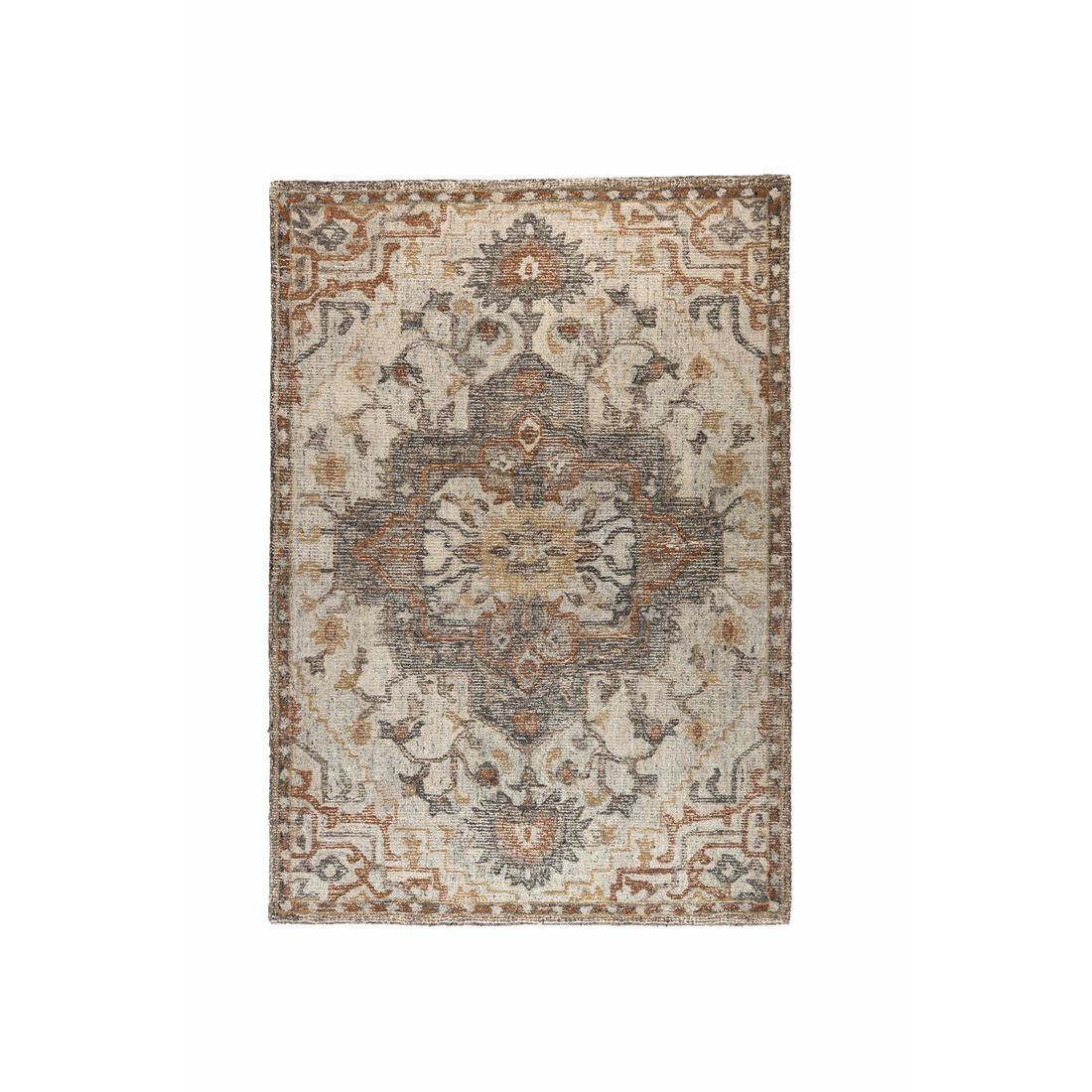 Dutchbone Vloerkleed Amori 200x300cm Grijs Bruin - KwaliteitWonen.nl