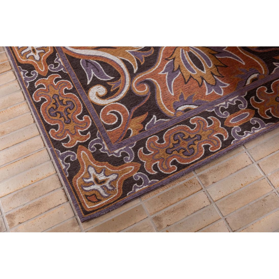 Dutchbone Vloerkleed Bashmira 160x230cm Aardse Kleuren - KwaliteitWonen.nl