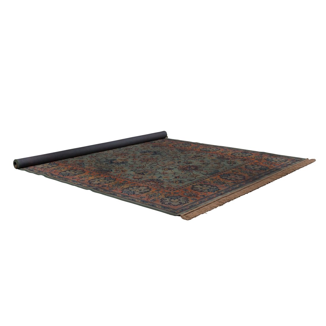 Dutchbone Vloerkleed Bid Vintage Groen 170x240cm - KwaliteitWonen.nl